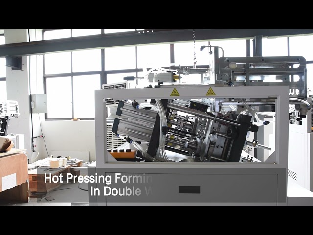 High Speed Hamburger Box Machine / Full Motion Disposable Carton Machine