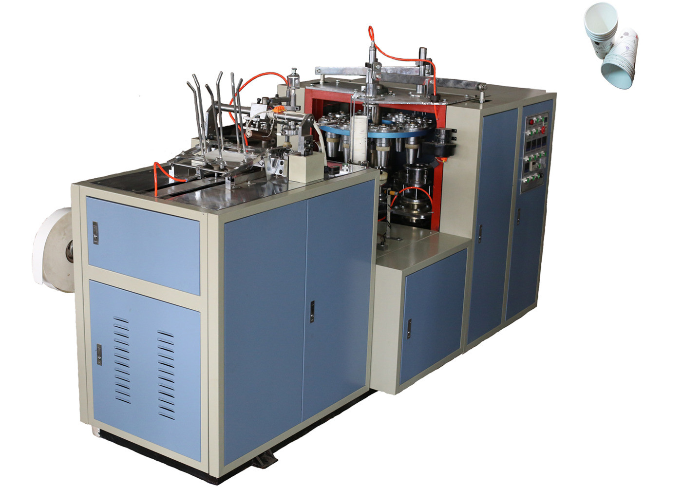 Hot Drink Fully Automatic Paper Cup Making Machine 52 Pcs / Min CE SGS