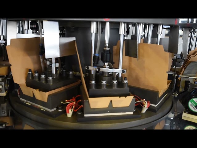 Automatic One Time Fast Food Box Machine / Lunch Paper Box Making Machine