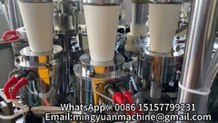 Test machine video in Sri Lanka, customer customized 12oz paper cup machine with speed of 100pcs/min