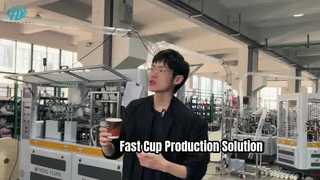 MYC-OCM12 High-End Paper Cup Machine + MYC-DW100 Cup Sleeve Machine