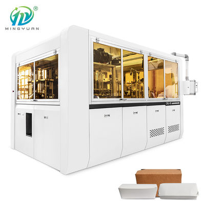 Automatic One Time Fast Food Box Machine / Lunch Paper Box Making Machine