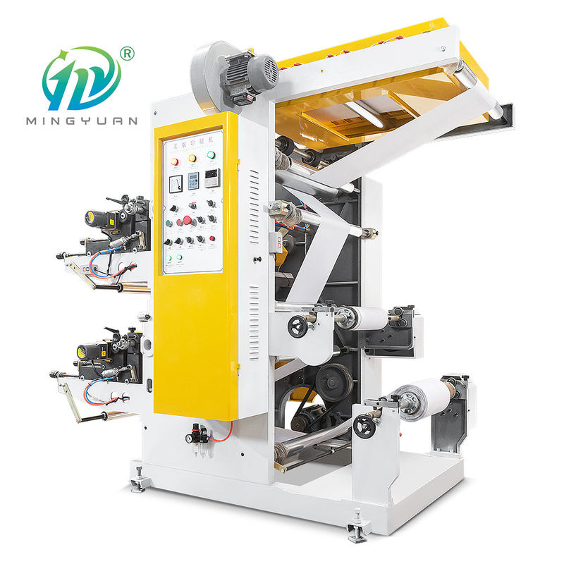 2 Color Flexo Printing Machine For Plastic Film / Paper / Non Woven Fabric
