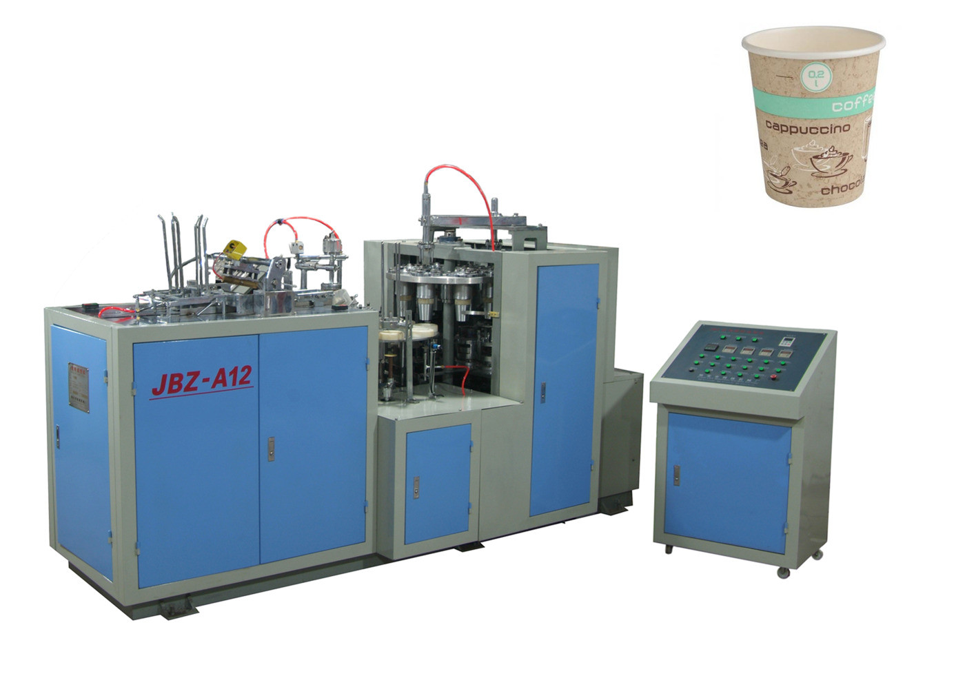 Printed Cutting 50ML Coffee Automatic Paper Cup Machine / Paper Cup Maker Machine