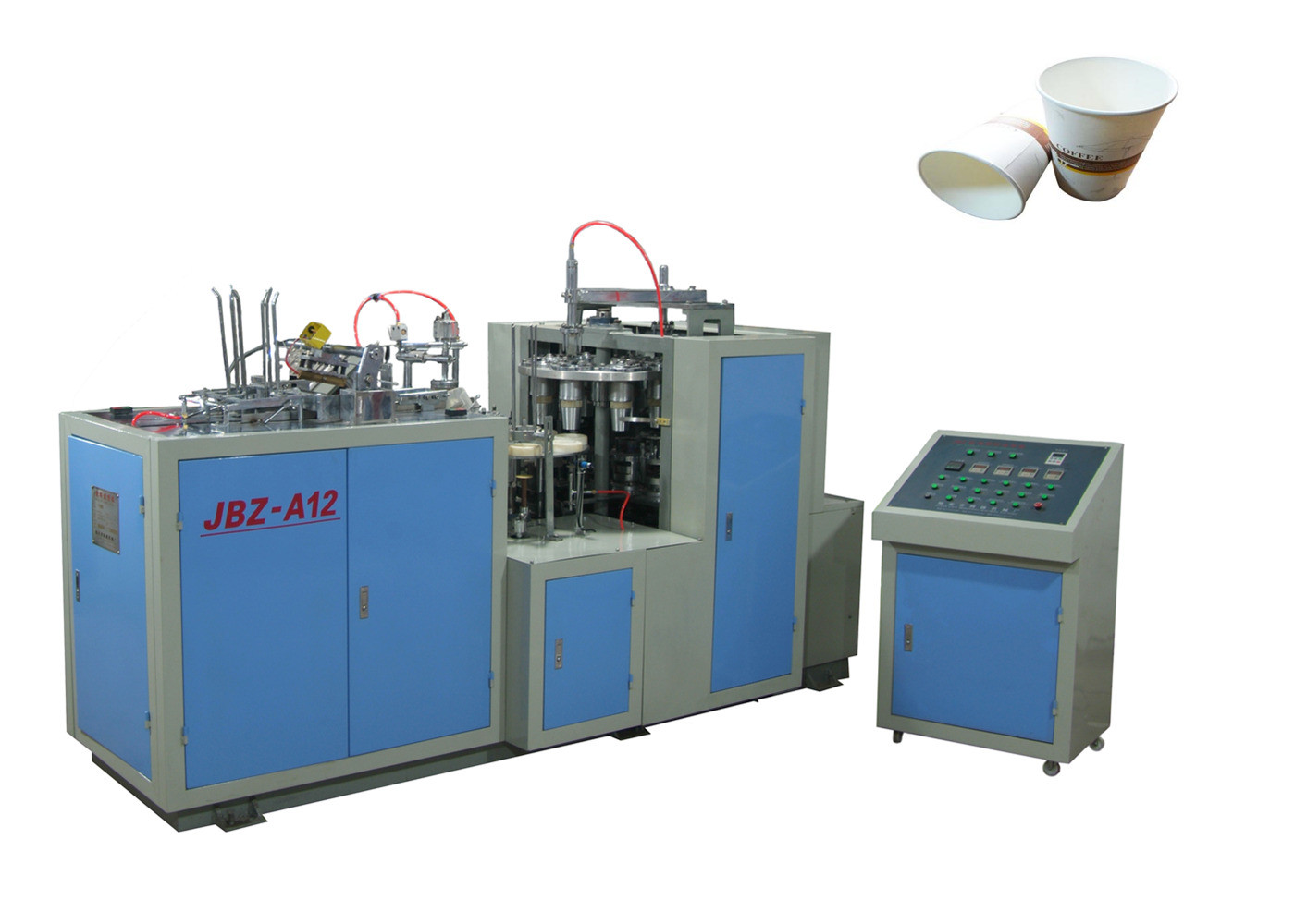 Takeaway Automatic Paper Cup Machine , Commercial Machine For Paper Cup Production