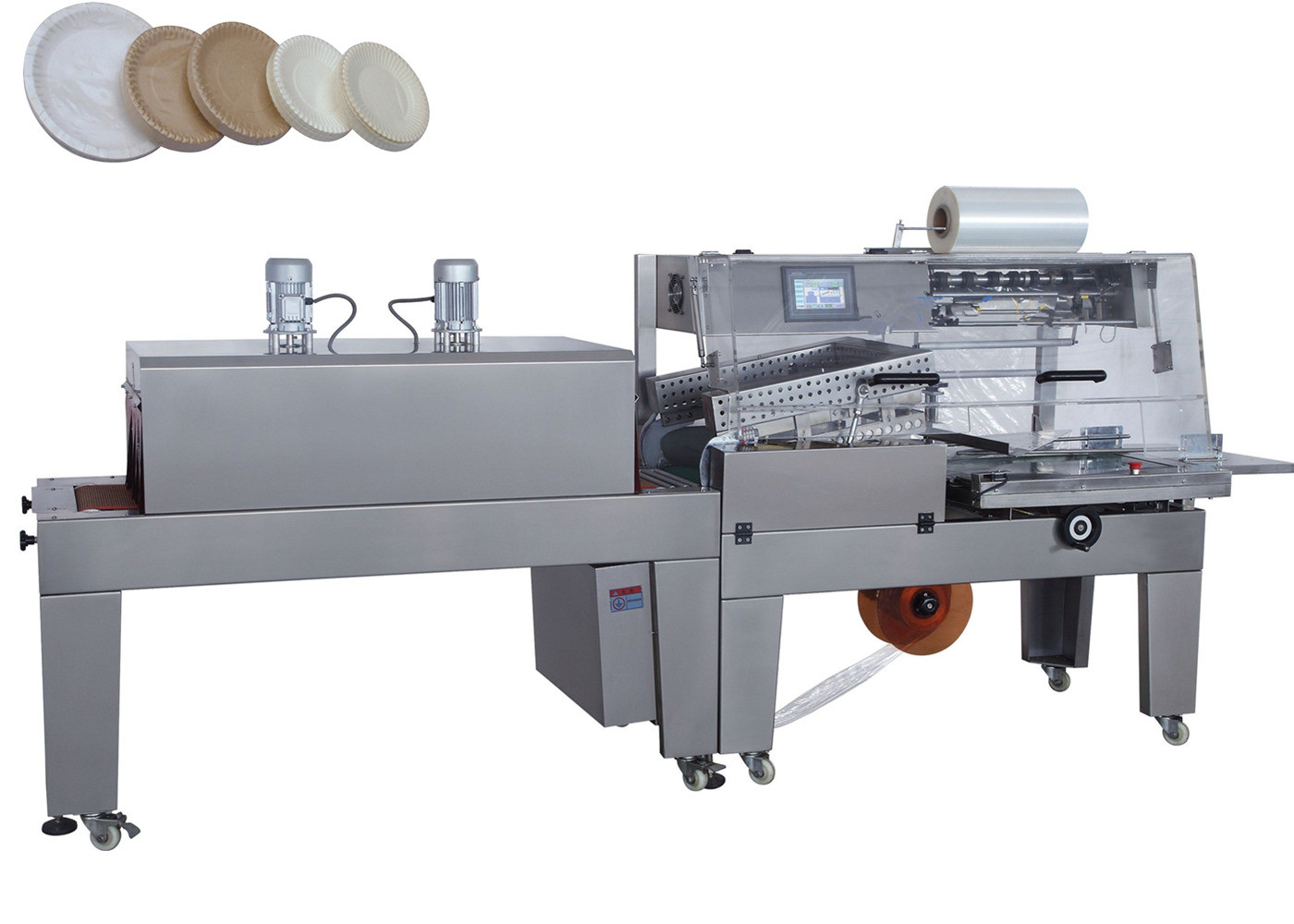 High Performance Shrink Film Wrapping Machine Stable Running With Photocell Detection
