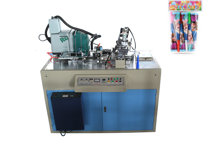 Happy New Year Paper Cup Forming Equipment , Paper Horn Making Machine