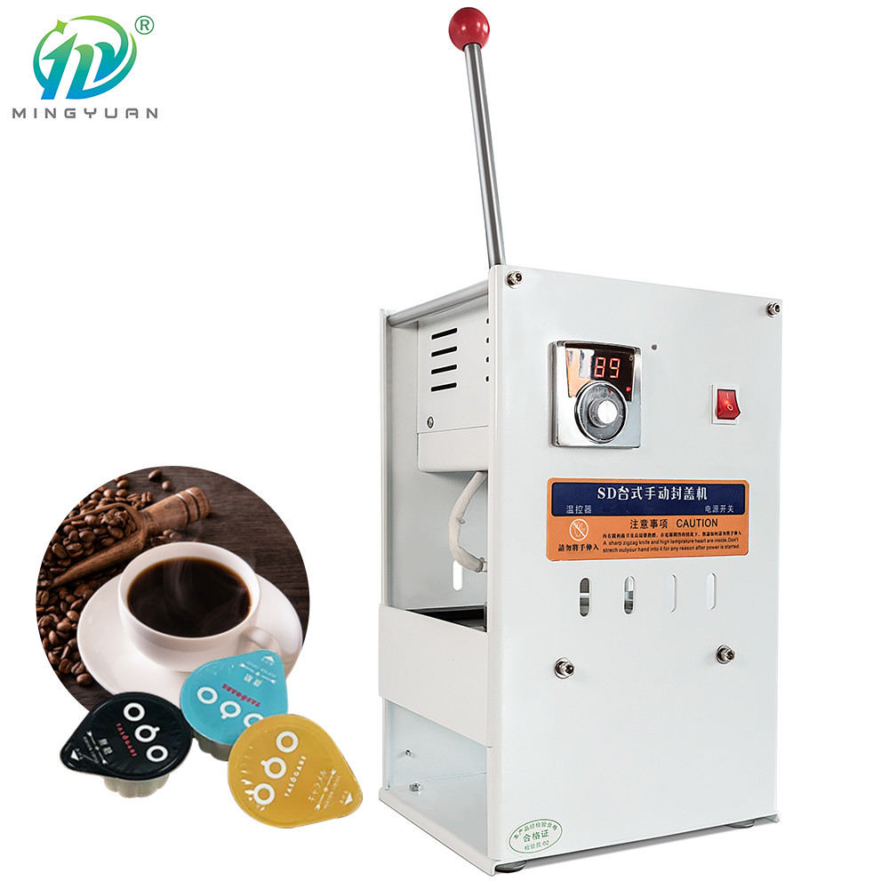 Yogurt Handheld Cup Manual Can Sealing Machinene 1.1KW Semi Automatic