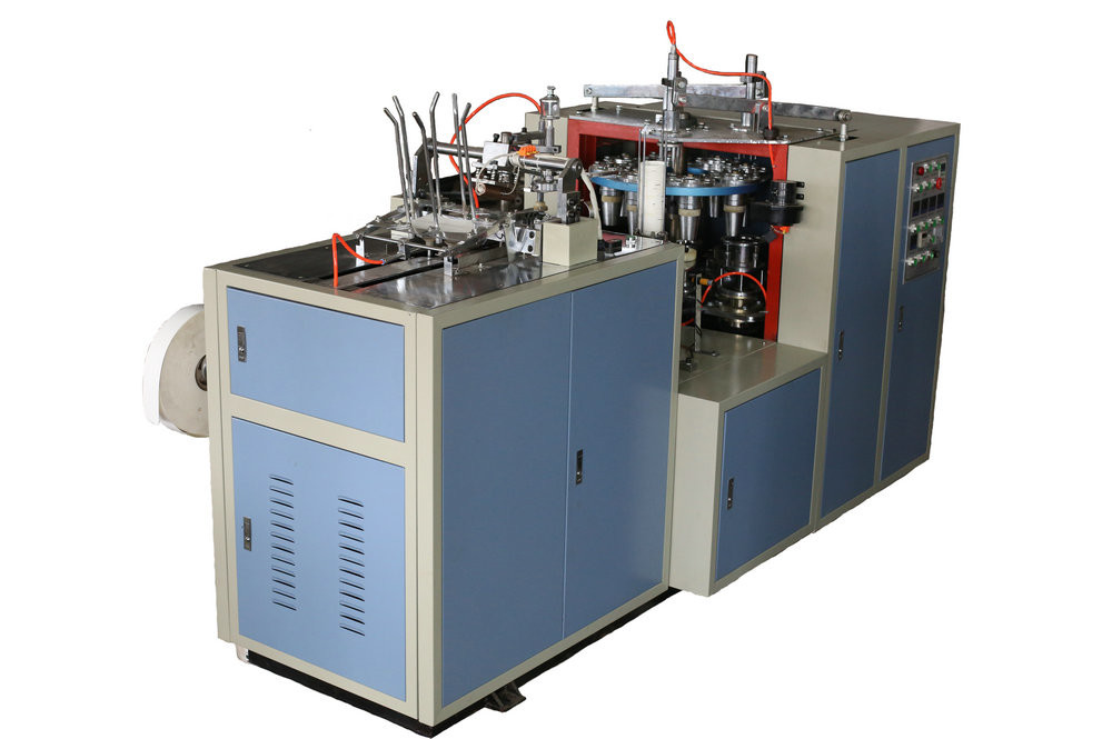 Fully Automatic Paper Cup Making Machine With PLC Controller 70~90 PCS / Minute