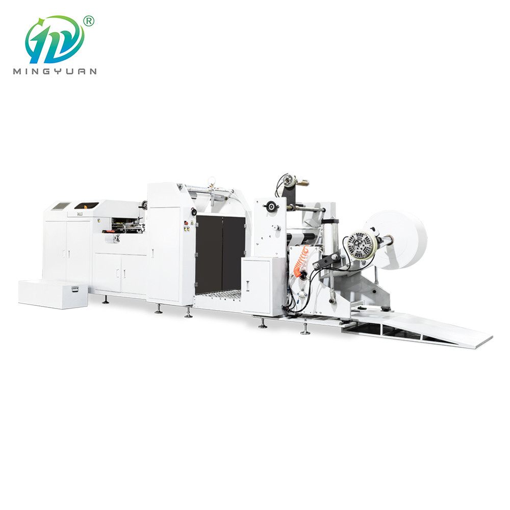 Brown Craft Paper Packaging Bag Making Machine Disposal Paper Carry Bags Pouch Machine