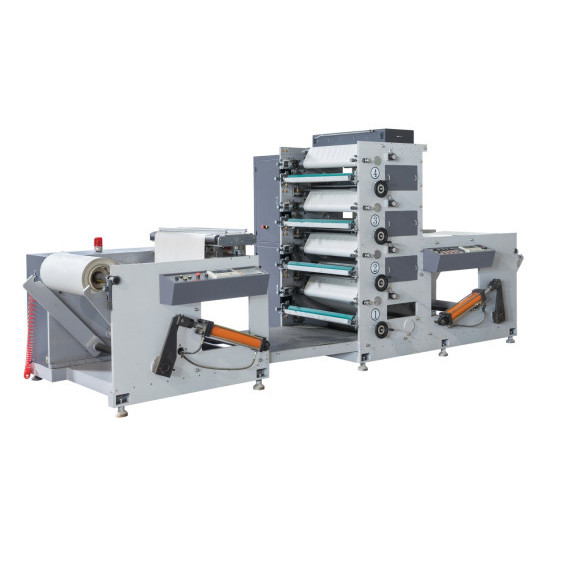 3PH 50HZ 4 Colour Flexo Printing Machine CE Certificate for Packaging Materials