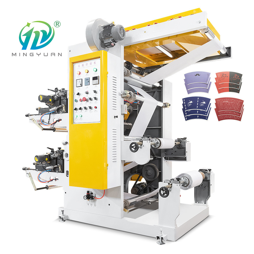 INfrared Drying Two Color Flexo Printing Machine For Roll Paper